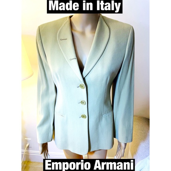 Emporio Armani, Tan Blazer, Sz‎ Medium, Spotless  Italian Sz 40 - Picture 1 of 12